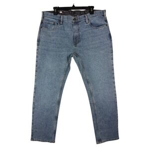 JACHS New York Mens 38x30 Straight Fit Comfort Stretch 5 Pocket Denim‎ Blue NWT